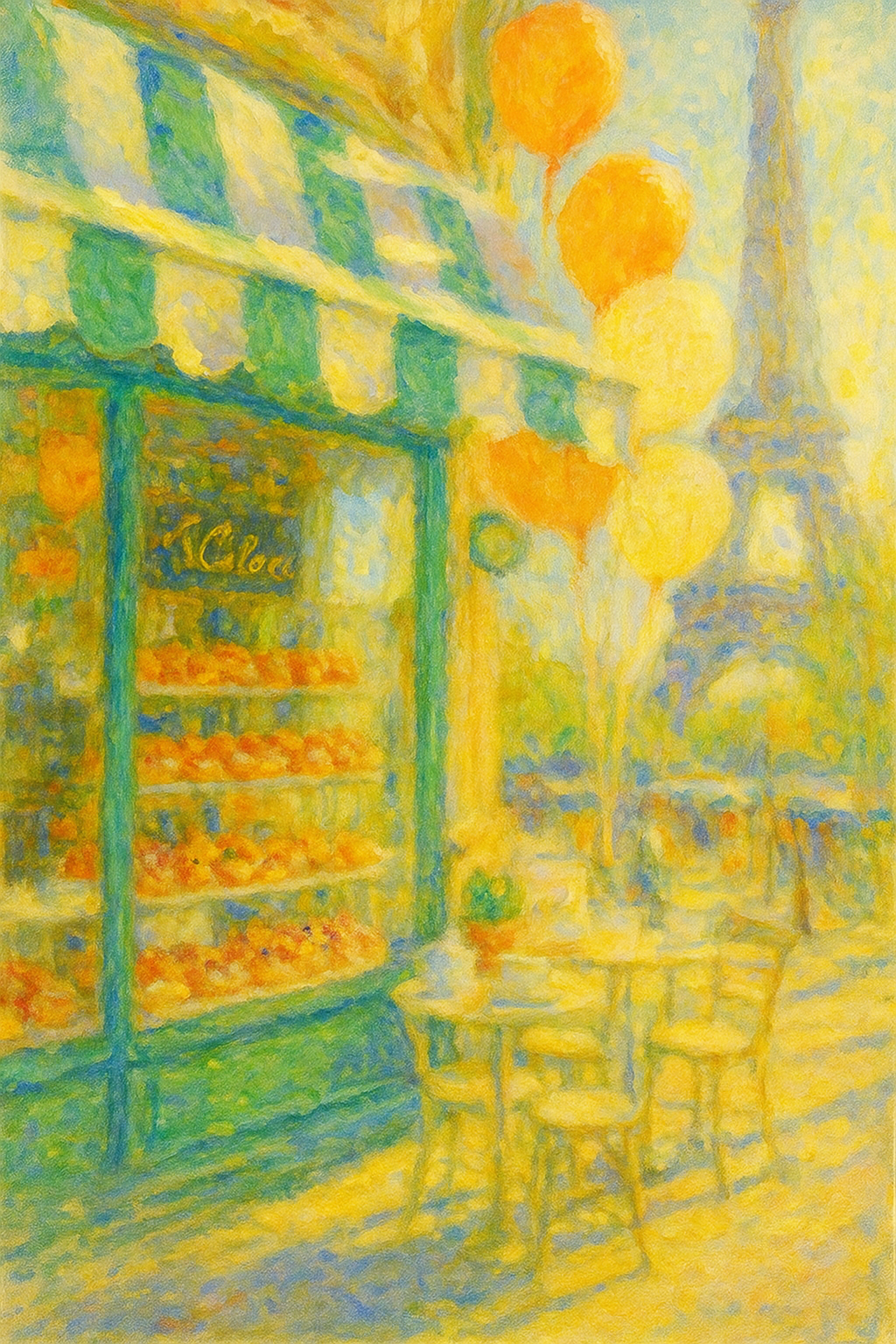 Monet in Paris Cafe